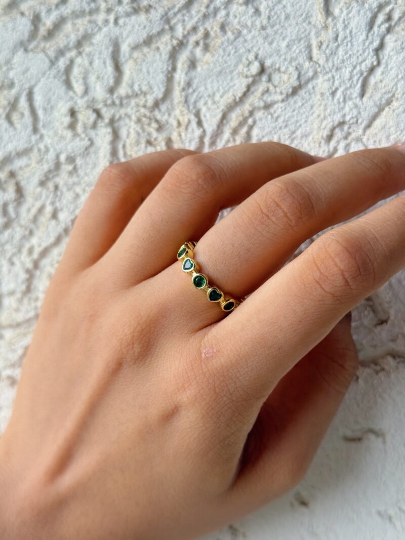 Green Heart Ring - Image 2