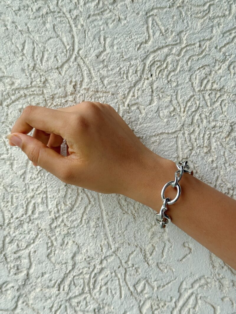 Silver Linked Kada - Image 2
