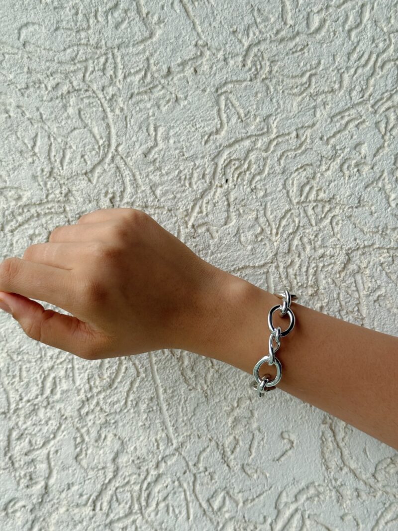 Silver Linked Kada - Image 4