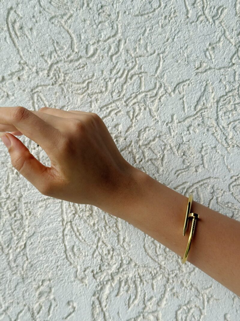 Gold Nail Bracelet - Image 2