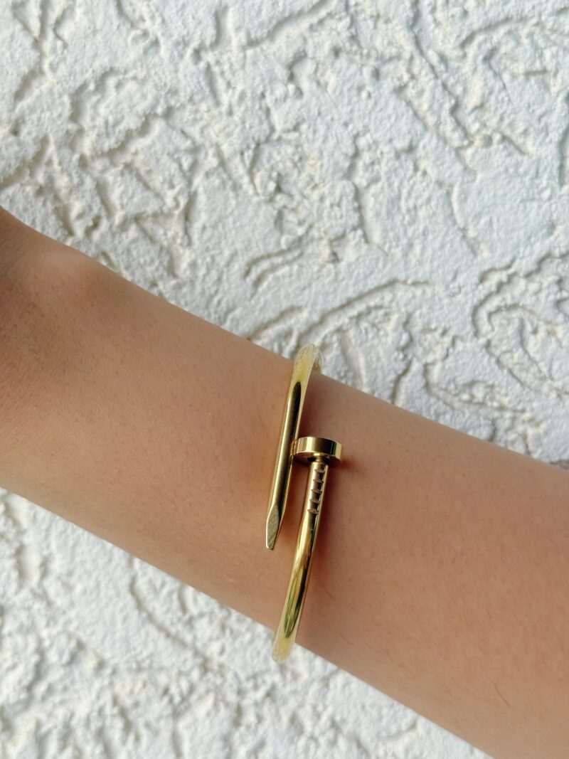 Gold Nail Bracelet