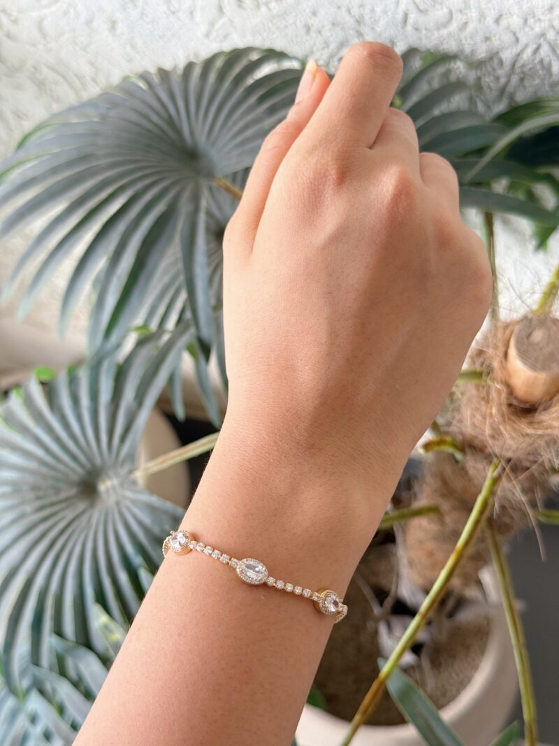 Triple Diamond Tennis Bracelet - Image 2