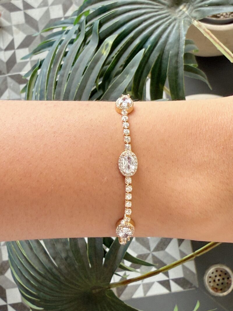 Triple Diamond Tennis Bracelet