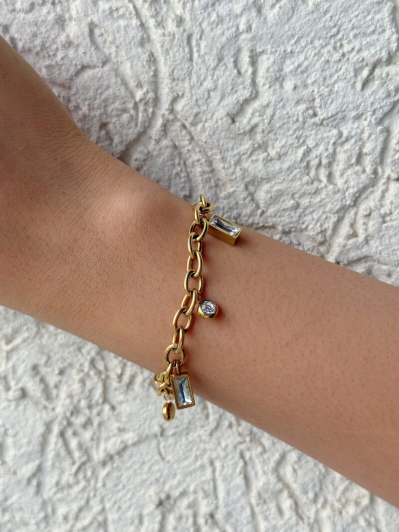 Diamond Charm Bracelet