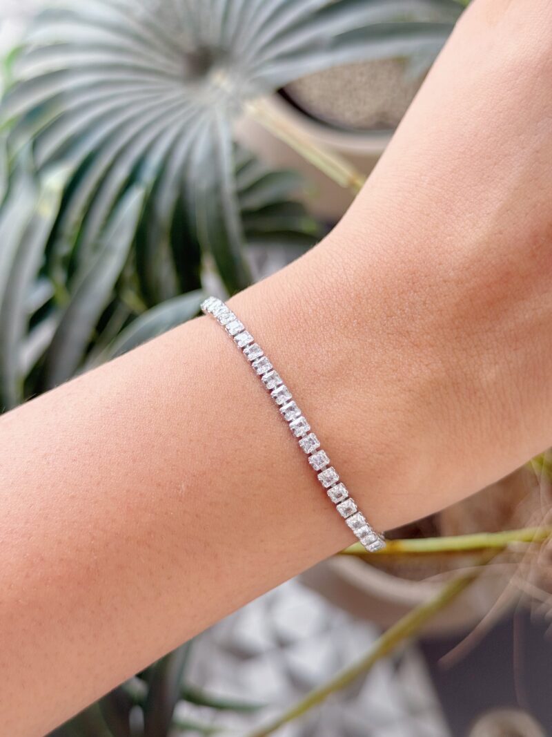 Silver Diamond Tennis Bracelet