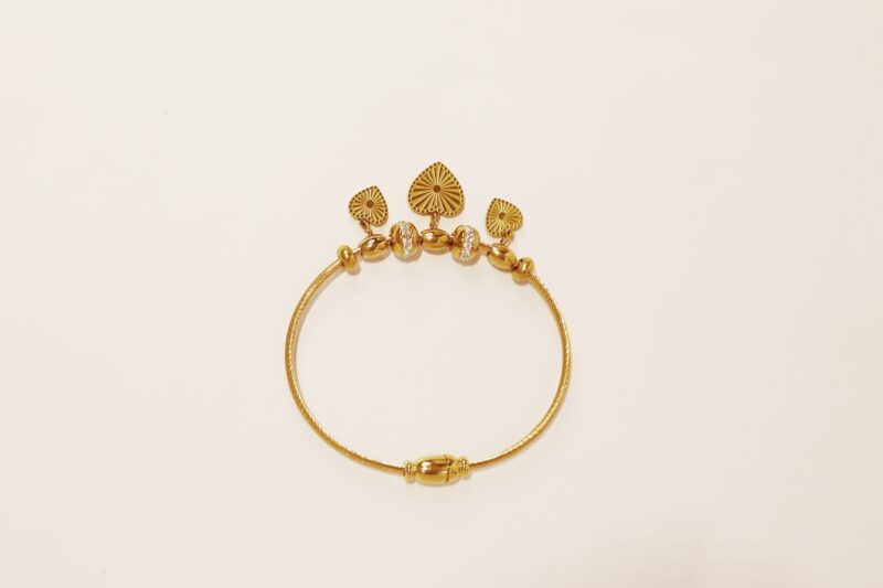 Gold Heart Charm Bracelet