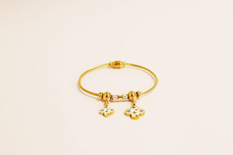 Evil Eye clover Bracelet - Image 4