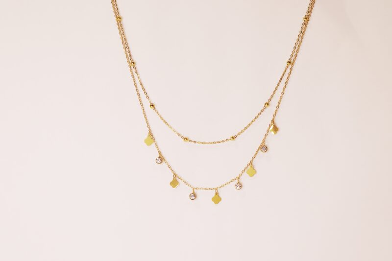 Double Layer Charm Necklace - Image 2