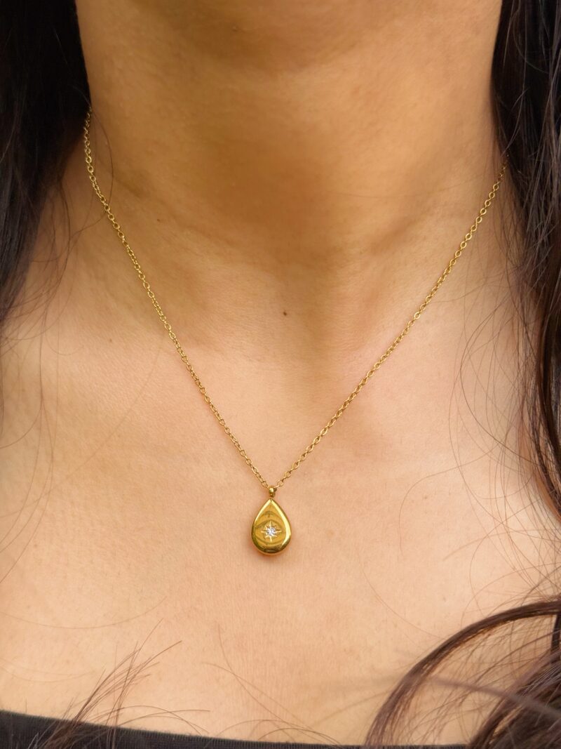 Teardrop Stone Necklace