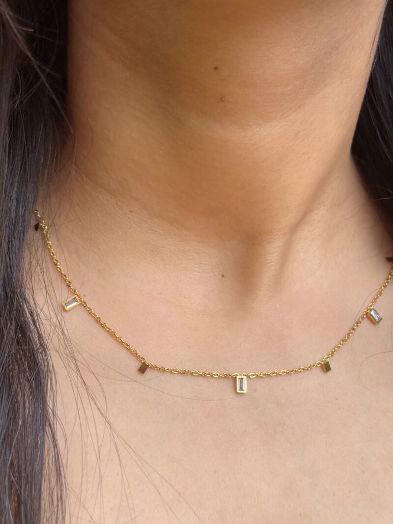 Rectangle Charm Necklace