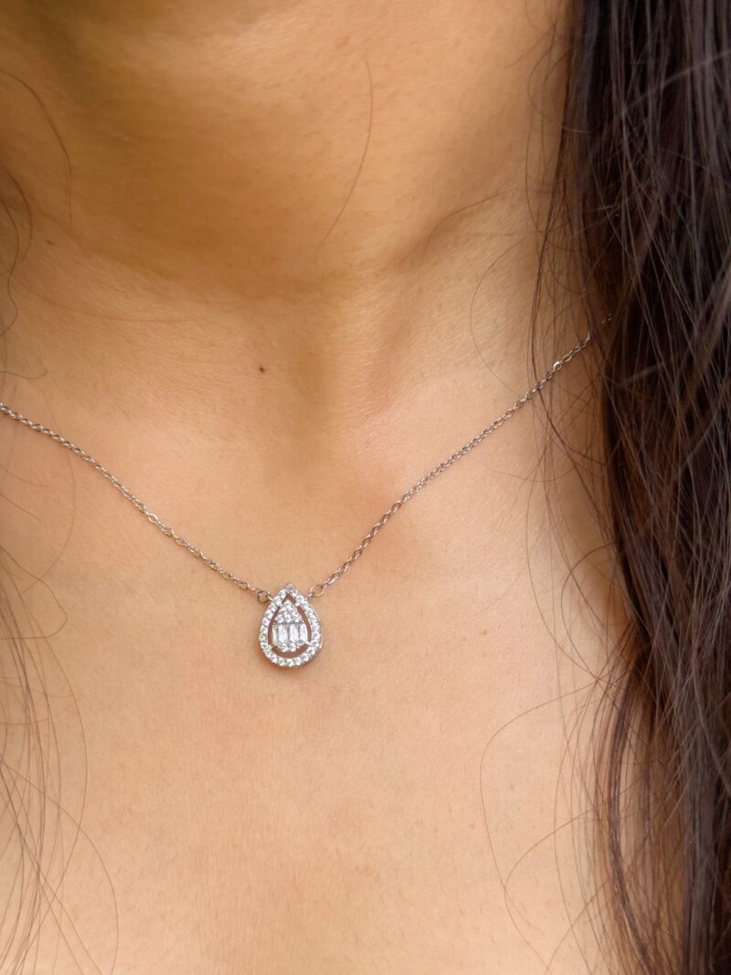 Teardrop Diamond Necklace